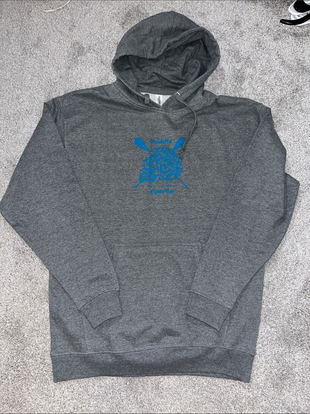 Gray Hot Wax Skull Paddles Kayaking Canoe Paddle Board Hooded hoodie Sweatshirt